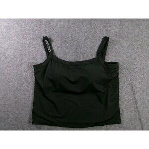 NELEUS Tank Top Womens 2XL Black Stretch Camisole Athletic Shelf Bra Support